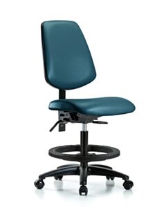 Neta ECOM Vinyl Medium Bench Height Chair With Medium Back