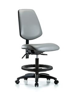 Neta ECOM Vinyl Medium Bench Height Chair With Medium Back