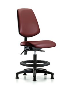 Neta ECOM Vinyl Medium Bench Height Chair With Medium Back