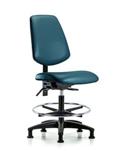Neta ECOM Vinyl Medium Bench Height Chair With Medium Back, Adjustable