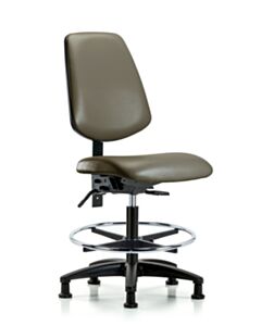 Neta ECOM Vinyl Medium Bench Height Chair With Medium Back, Adjustable