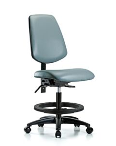 Neta ECOM Vinyl Medium Bench Height Chair With Medium Back, Adjustable