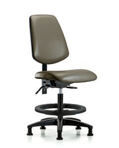 Neta ECOM Vinyl Medium Bench Height Chair With Medium Back, Adjustable