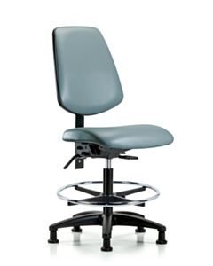Neta ECOM Vinyl Medium Bench Height Chair With Medium Back, Adjustable