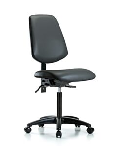 Neta ECOM Vinyl Medium Bench Height Chair With Medium Back, Adjustable