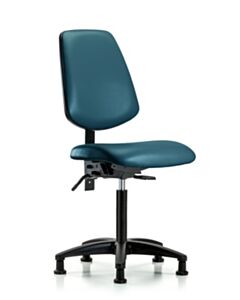Neta ECOM Vinyl Medium Bench Height Chair With Medium Back, Adjustable