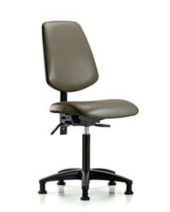 Neta ECOM Vinyl Medium Bench Height Chair With Medium Back, Adjustable