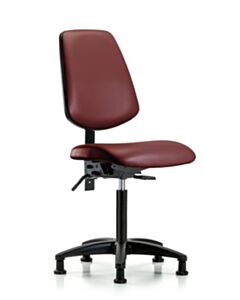 Neta ECOM Vinyl Medium Bench Height Chair With Medium Back, Adjustable