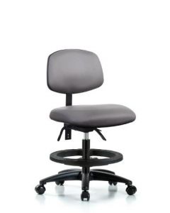 Neta ECOM Vinyl Medium Bench Height Chair Adjustable From 21-28.25 Inches