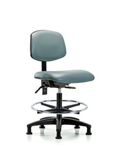 Neta ECOM Vinyl Medium Bench Height Chair Adjustable From 21-28.25 Inches