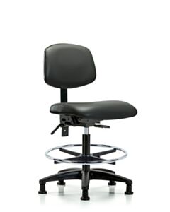 Neta ECOM Vinyl Medium Bench Height Chair Adjustable From 21-28.25 Inches