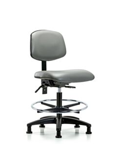 Neta ECOM Vinyl Medium Bench Height Chair Adjustable From 21-28.25 Inches