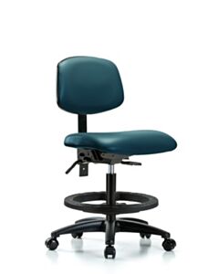Neta ECOM Vinyl Medium Bench Height Chair Adjustable From 21-28.25 Inches