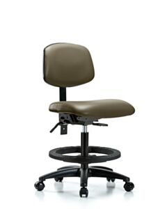 Neta ECOM Vinyl Medium Bench Height Chair Adjustable From 21-28.25 Inches