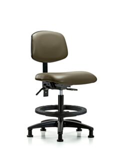 Neta ECOM Vinyl Medium Bench Height Chair Adjustable From 21-28.25 Inches