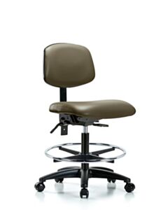 Neta ECOM Vinyl Medium Bench Height Chair Adjustable From 21-28.25 Inches