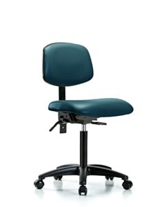 Neta ECOM Vinyl Medium Bench Height Chair Adjustable From 21-28.25 Inches