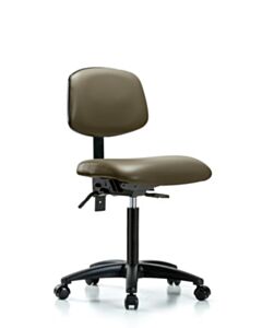 Neta ECOM Vinyl Medium Bench Height Chair Adjustable From 21-28.25 Inches