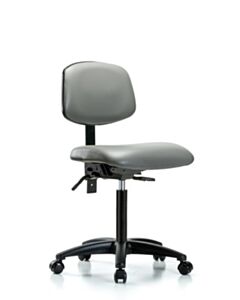 Neta ECOM Vinyl Medium Bench Height Chair Adjustable From 21-28.25 Inches