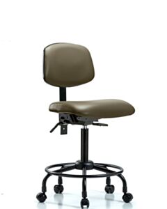 Neta ECOM Vinyl Medium Bench Height Chair And Round Tube Base