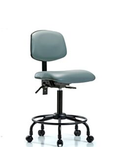 Neta ECOM Vinyl Medium Bench Height Chair And Round Tube Base