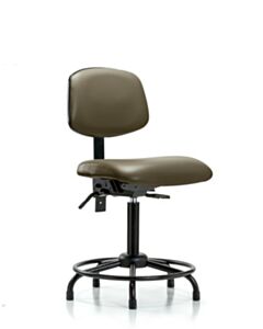 Neta ECOM Vinyl Medium Bench Height Chair And Round Tube Base