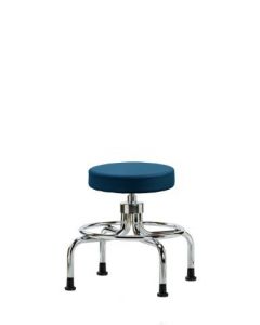 Neta ECOM Vinyl Medium Bench Height Screw-Lift Stool Adjustable From 20.5-28 Inches