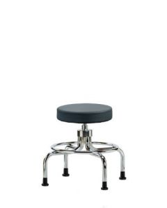 Neta ECOM Vinyl Medium Bench Height Screw-Lift Stool Adjustable From 20.5-28 Inches