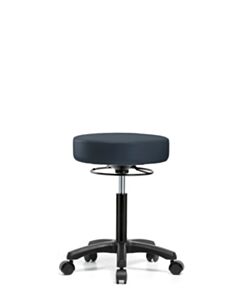 Neta ECOM Vinyl Mini-Stool - Medium Bench Height With Casters In Imperial