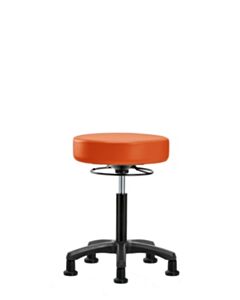 Neta ECOM Vinyl Mini-Stool - Medium Bench Height With Stationary Glides