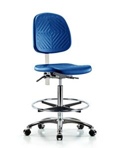 Neta ECOM Polyurethane Serpent Sit-Stand Chrome In Gray Polyurethane