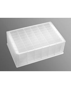 Corning Axygen 48 Well Clear V-Bottom 5mL Polypropylene Rectangular Well Deep, Non-Sterile, 25/CS