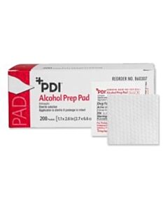 Professional Disposables Alcohol Prep Pad, Med, Sterile