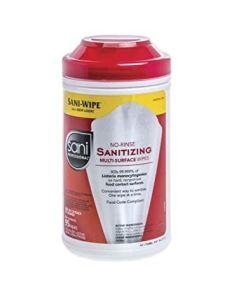 Pdi Sani-Wipe Non-Rinse Food Contact Hard-Surface Sanitizing Wipe