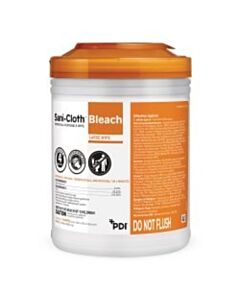 Professional Disposables Bleach Germicidal Disposable Wipe, Lg