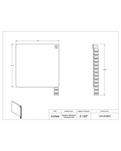 Poltex Inc Flex Neck Biohazard Shield w/Clamp-12x12 (Clamp Inst)