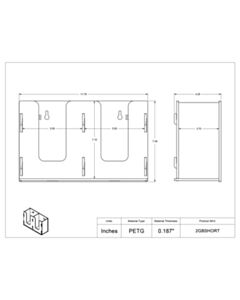 Poltex Inc Short Glove Box Holder -2 Box (Magnets 3)