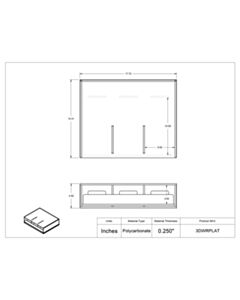 Poltex Inc Hideaway Glove Drawer Platform-3 Box (Bump)