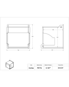 Poltex Inc Bulk Storage Bin-Front Drop Door (Magnets 4 )