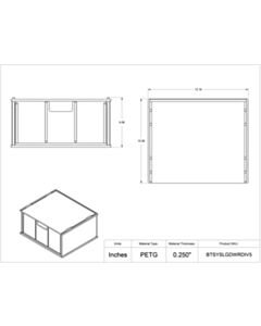 Poltex Inc Benchtop System LG-Drawer With Dividers (Bump)