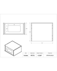 Poltex Inc Benchtop System LG-Glove Box Holder (Bump)