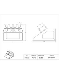 Poltex Inc Benchtop Stack System-Pipette Rack (Bump)