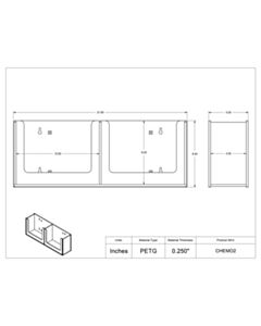 Poltex Inc Chemo Glove Box Holder-2 Box (VHB Tape)