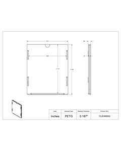 Poltex Inc Cleanroom Sign Sleeve (Magnets 3)