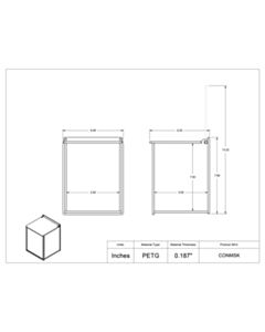 Poltex Inc Bulk Cone Mask Dispenser-PETG (VHB Tape)