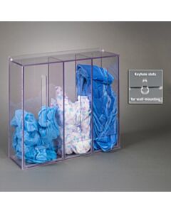 Poltex Inc 3 Pocket Multi-Dispenser w/Lid (Wall Mount)     