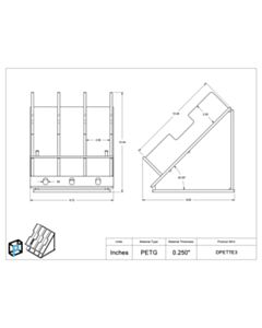 Poltex Inc Dispensette Rack-3 Position (Bump)