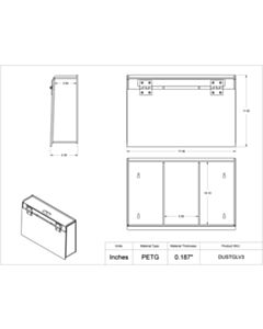 Poltex Inc Dust Resistant Glove Box Holder-3 Position (Wall Mount)