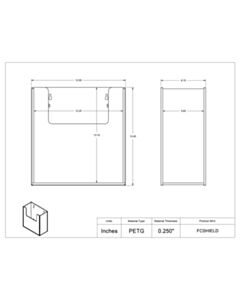 Poltex Inc Face Shield Dispenser -NONFS300 (Wall Mount)