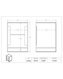 Poltex Inc FIFO Binder Bin (Bump, Red AC Div)
